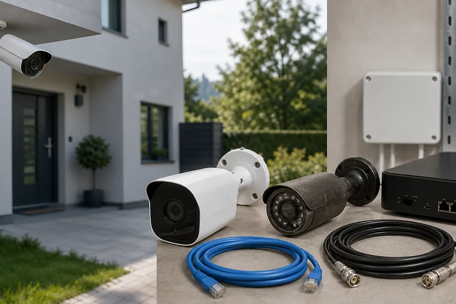 Primer montaže Domavi za ip vs analogna kamera