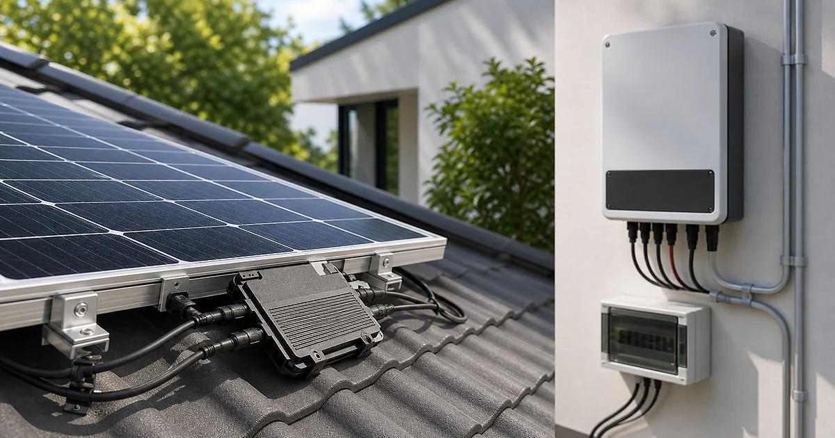 Mikroinverter proti string inverterju, mikroinverter ali string