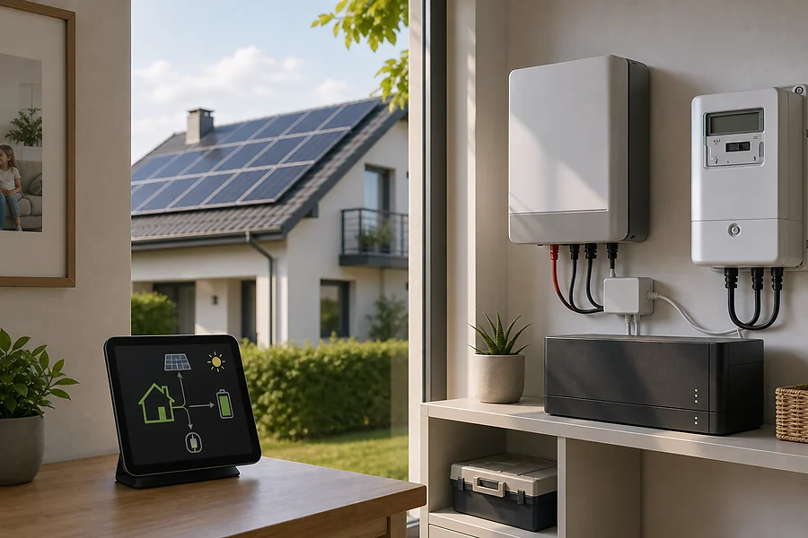 Primer montaže Domavi za samooskrba sončna elektrarna